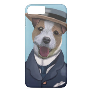 Jack Russell in Boater iPhone 8 Plus/7 Plus Case