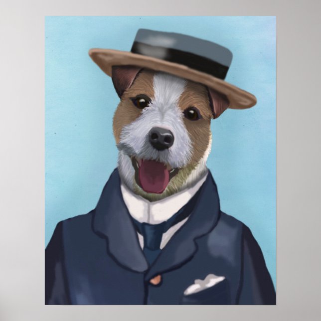 Jack Russell in Boater Poster (Front)