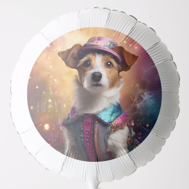  Jack Russell in Vibrant Costume Balloon (Front)