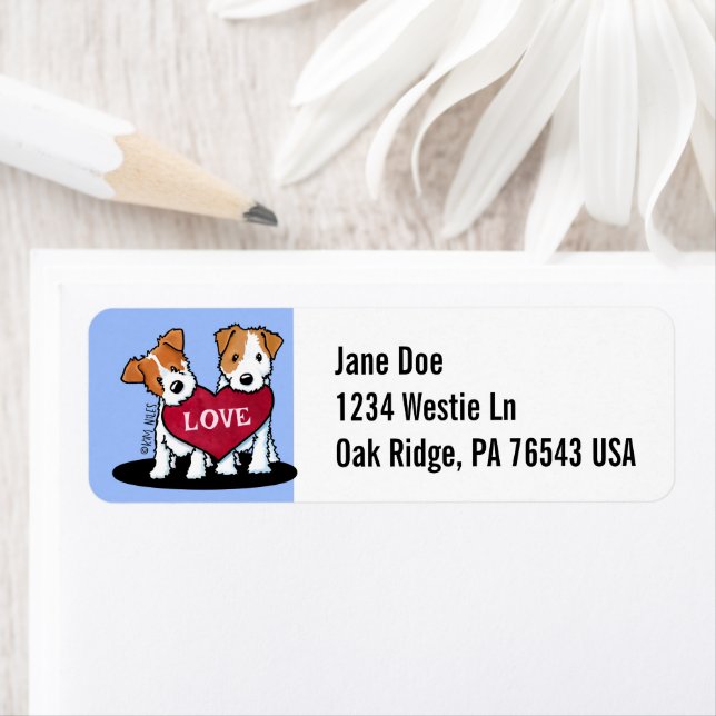 Jack Russell KiniArt  Label (Insitu)
