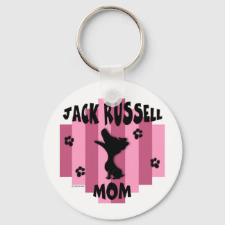 Jack Russell Mom Keychain
