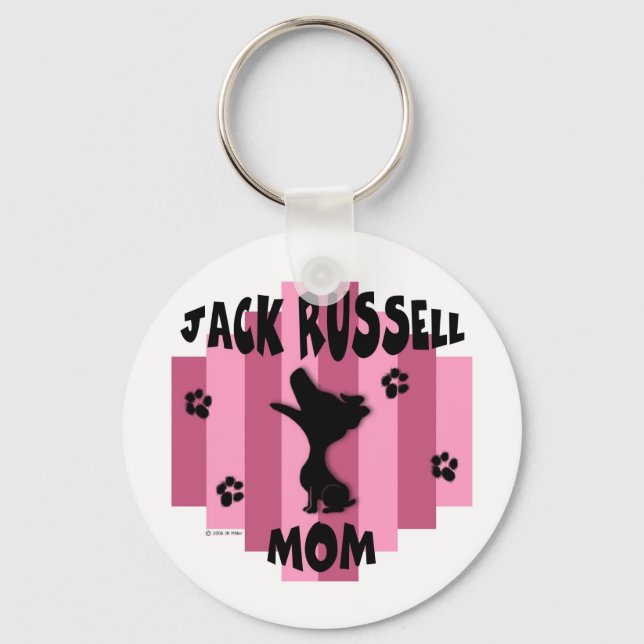 Jack Russell Mom Keychain (Front)