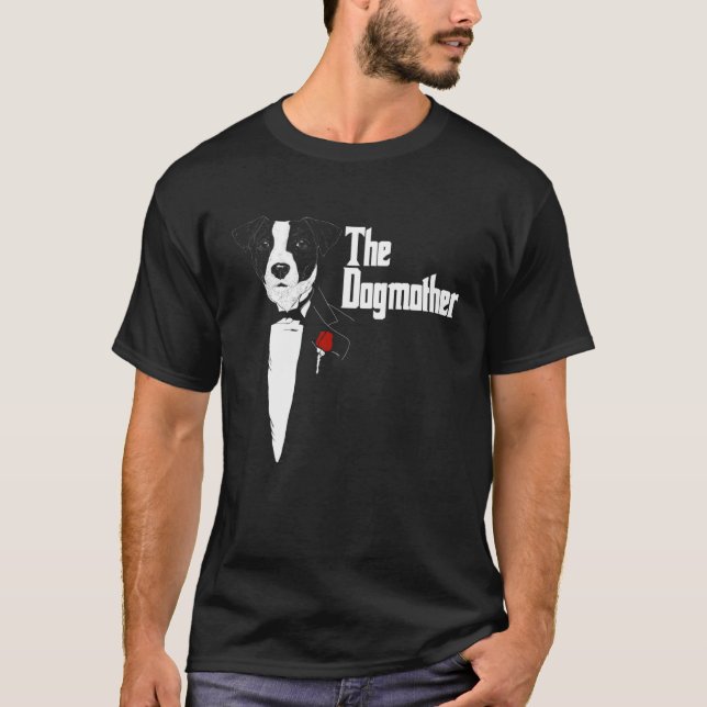 Jack Russell Mom The DogMother Jack Russell Terrie T-Shirt (Front)