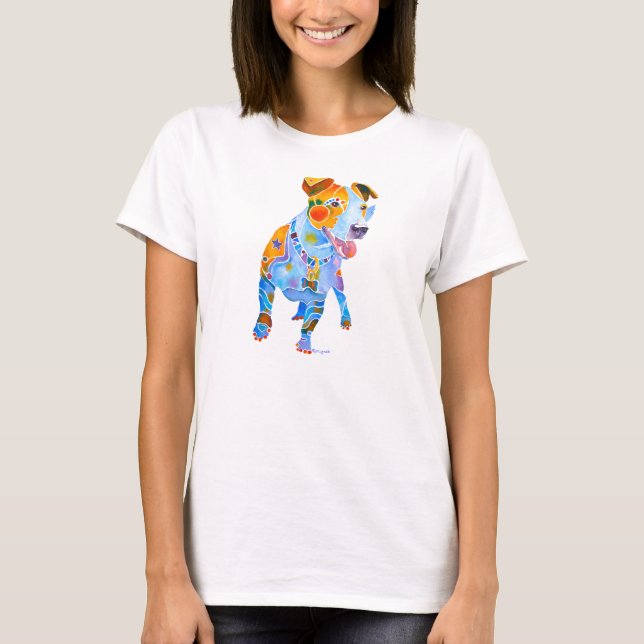 Jack Russell of Many Colors T-Shirt (Front)