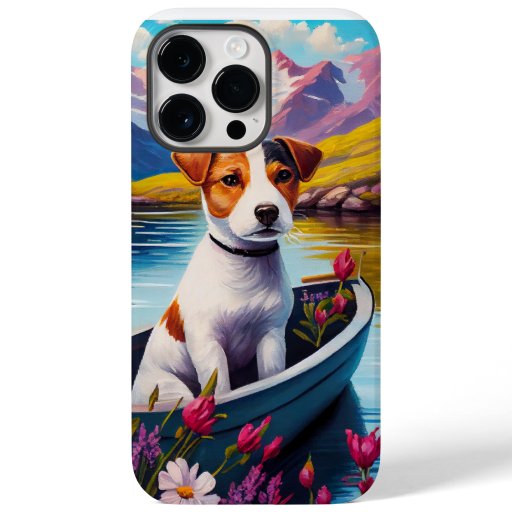 Jack Russell on a Paddle: A Scenic Adventure Case-Mate iPhone 14 Pro Max Case