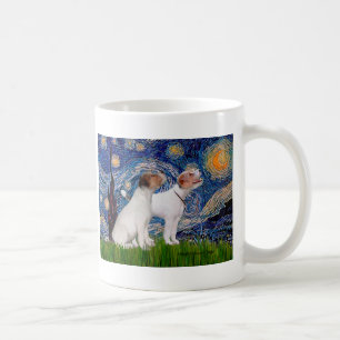 Jack Russell Pair 4 - Starry Night Coffee Mug