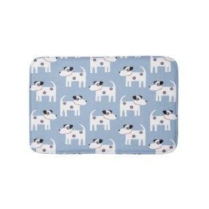 Jack Russell Parson Terrier Dog Pattern Bath Mat