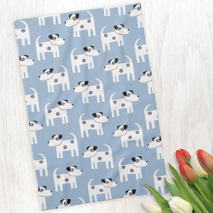 Jack Russell Parson Terrier Dog Pattern Kitchen Towel