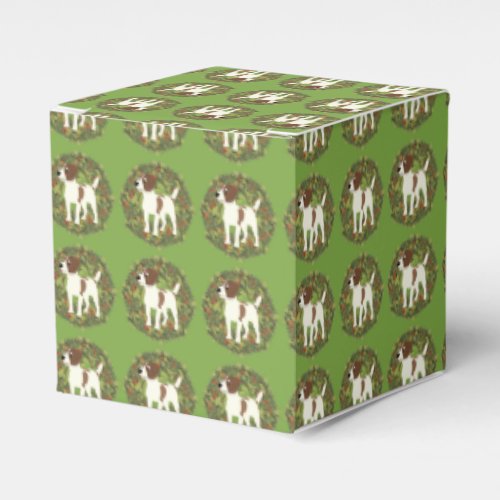 Jack Russell  Parson Terrier Wreath Favor Boxes