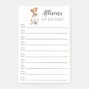 Jack Russell Personalized To Do List Post-it Notes