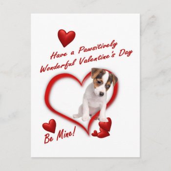 Jack Russell Puppy Love In An Envelope Postcard by 4westies at Zazzle