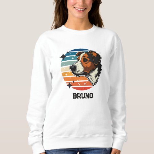 Jack Russell Retro Mama Custom  Sweatshirt