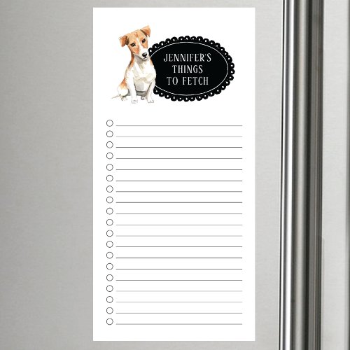 Jack Russell Shopping List Magnetic Notepad