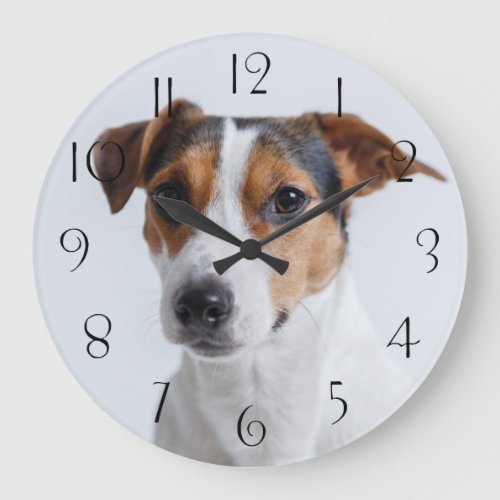Jack russell terrer large clock