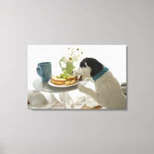 Jack russell terrier. 4 canvas print