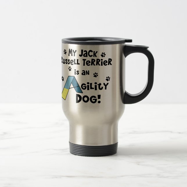 Jack Russell Terrier Agility Dog Travel Mug (Right)