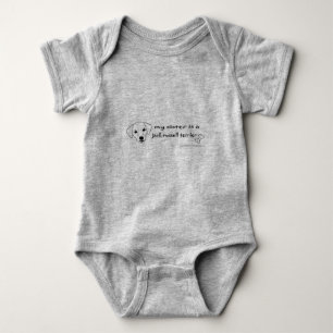 jack russell terrier baby bodysuit