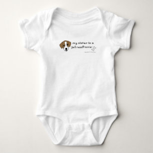 jack russell terrier baby bodysuit