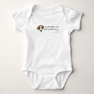 jack russell terrier baby bodysuit