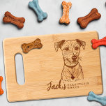 Jack Russell Terrier Barkuterie Dog Treat Wood Cutting Board