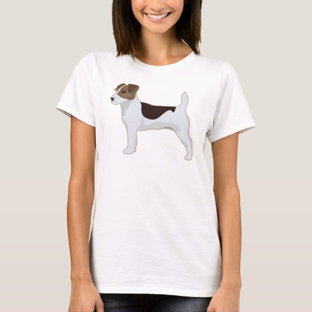 Jack Russell Terrier Basic Breed Illustration T-Shirt (Front)