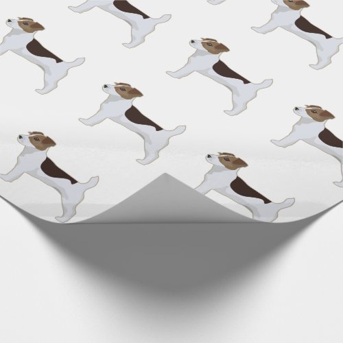 Jack Russell Terrier Basic Breed Illustration Wrapping Paper