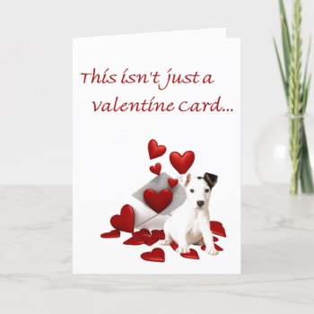 Jack Russell Terrier Be My Valentine Holiday Card by 4westies at Zazzle