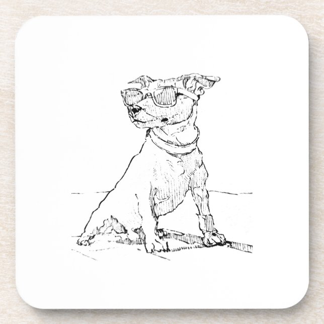 Jack Russell Terrier  Beverage Coaster (Front)