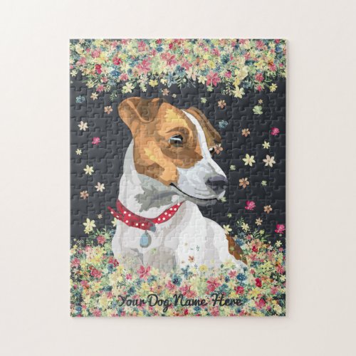 Jack Russell Terrier black Jigsaw Puzzle