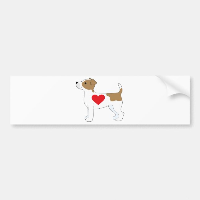 Jack Russell Terrier Bumper Sticker (Front)