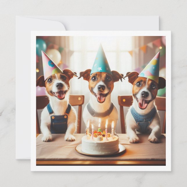 Jack Russell Terrier card, Jack Russell Terrier Invitation (Front)