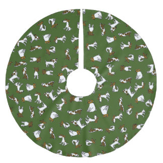 Jack Russell Terrier Cartoon Tree Skirt