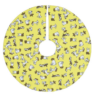 Jack Russell Terrier Cartoon Tree Skirt