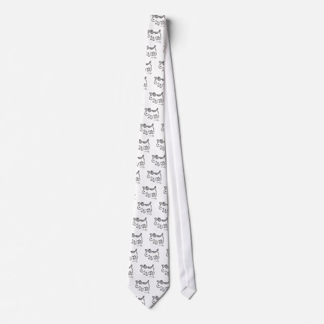 Jack Russell Terrier Chiro Neck Tie (Front)