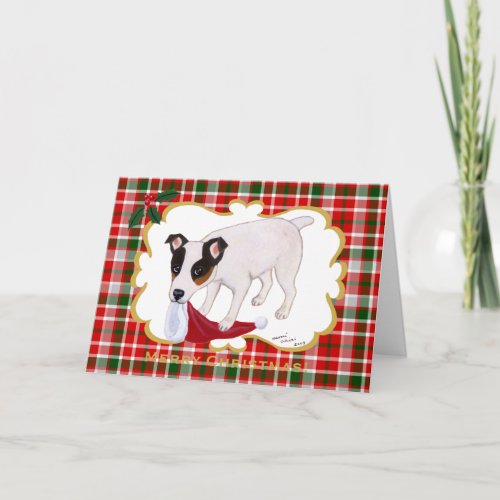 Jack Russell Terrier Christmas Card