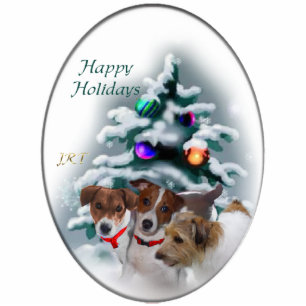 Jack Russell Terrier Christmas Gifts Cutout