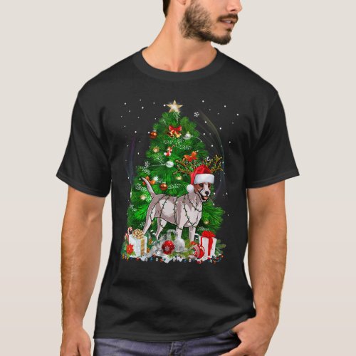 Jack Russell Terrier Christmas Tree Light Pajama D T_Shirt