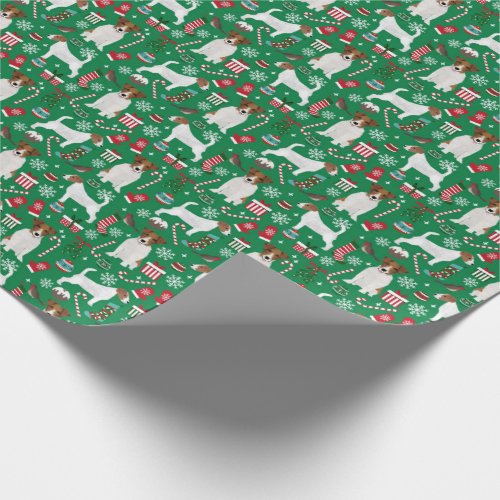Jack Russell Terrier Christmas wrapping paper
