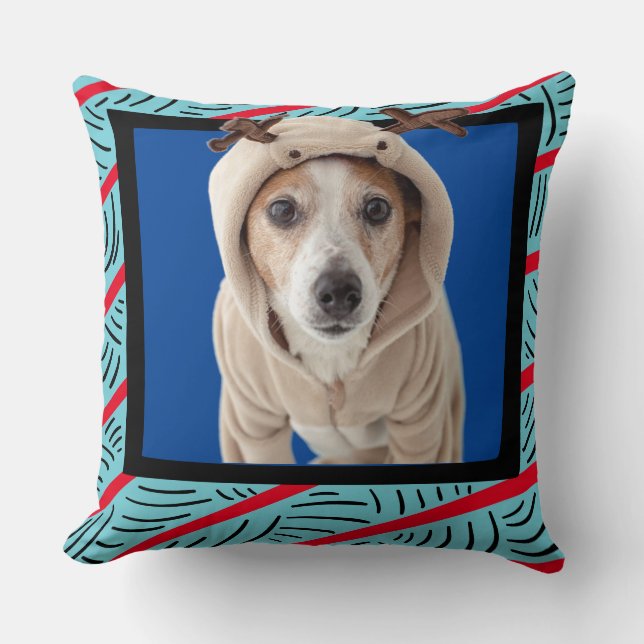Jack Russell Terrier customize pattern photo  Throw Pillow (Front)