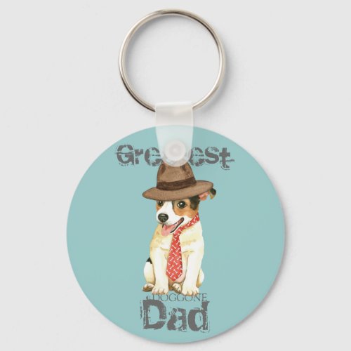 Jack Russell Terrier Dad Keychain