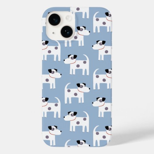Jack Russell Terrier Dog Blue Case_Mate iPhone 14 Case