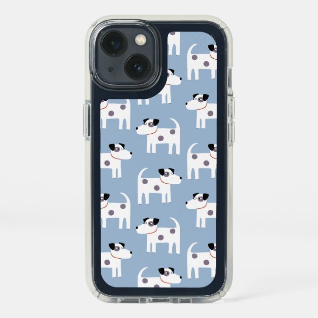 Jack Russell Terrier Dog Blue Speck iPhone 13 Case (Front)
