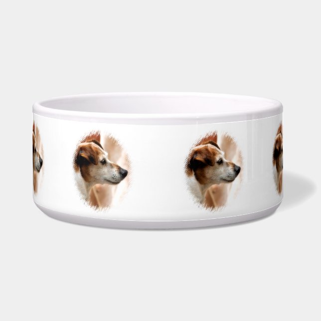 JACK RUSSELL TERRIER DOG BOWL (Front)