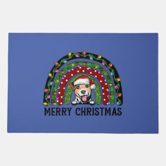 Jack Russell Terrier Dog Christmas Decorations Xma Doormat