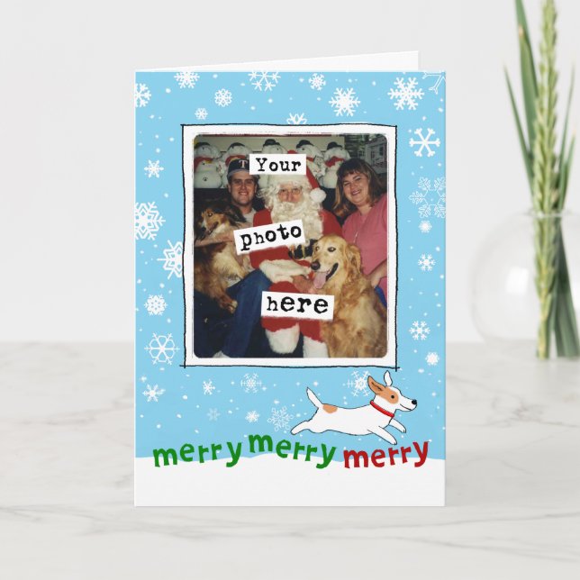 Jack Russell Terrier | Dog Christmas | Your Photo Holiday Card (Front)