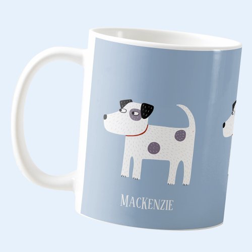 Jack Russell Terrier Dog Custom Name Coffee Mug