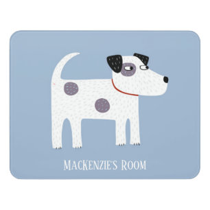 Jack Russell Terrier Dog Custom Name Door Sign