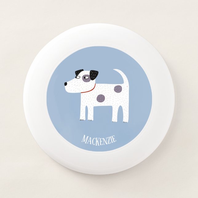 Jack Russell Terrier Dog Custom Name Wham-O Frisbee (Front)
