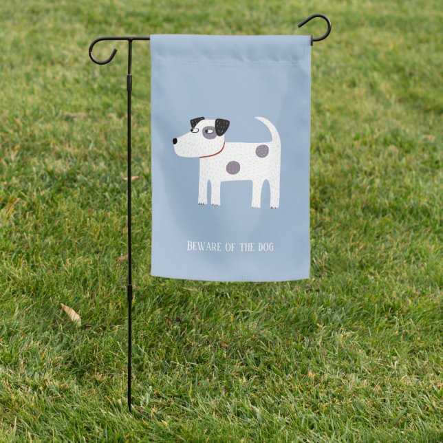 Jack Russell Terrier Dog Custom Text Garden Flag (In SItu)