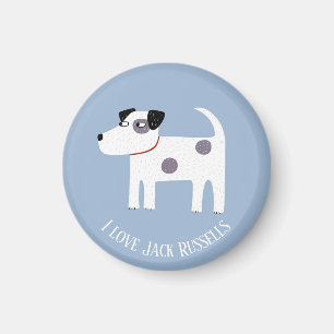 Jack Russell Terrier Dog Custom Text Magnet
